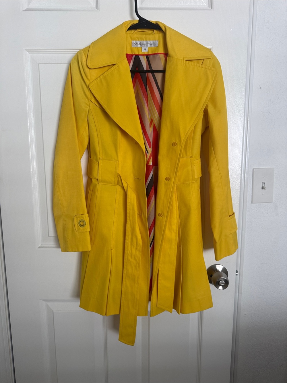 Yellow Women's Trench Coat - Classic Tailored Style